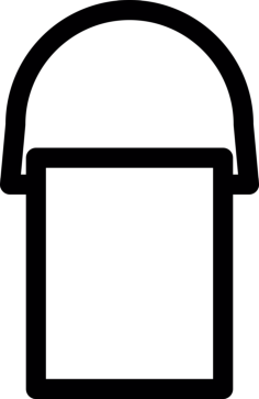 Paint Bucket Sticker Svg Vector, Free Vectors File